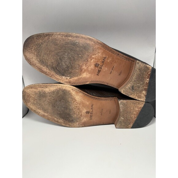 Mezlan Men's Slide-On Brown Leather Loafers with Tassle Size 13 M 2390 454 - Picture 5 of 6